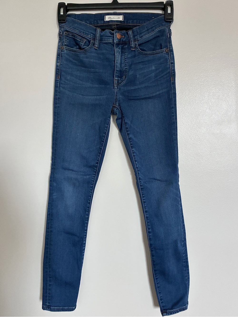 Madewell Women's Roadtripper Dark Blue Skinny Jeans, Size 25